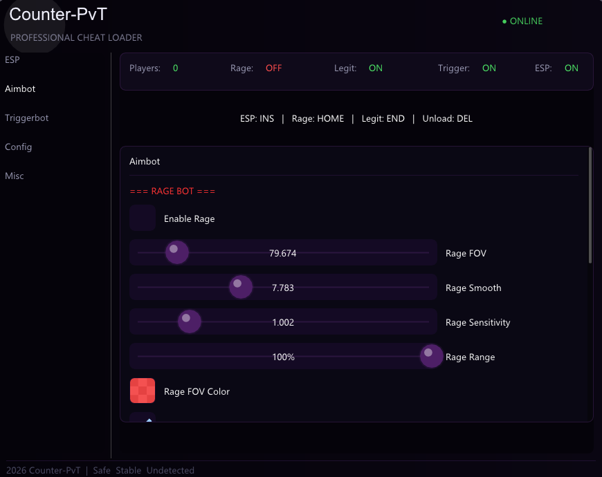 Config panel